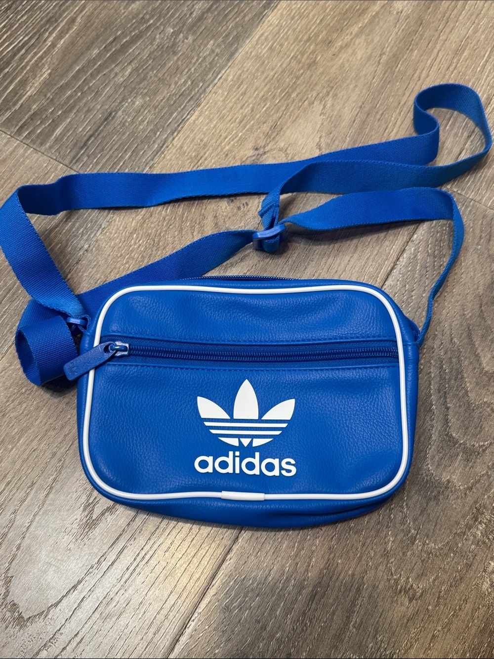 adidas Royal Blue Trefoil Belt Bag with White Logo CB